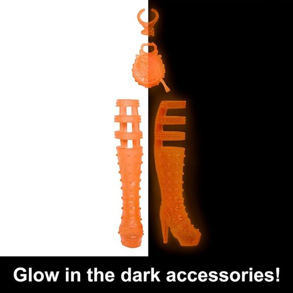Monster High Skulltimate Secrets Neon Frights Doll & Accessories, Toralei Stripe - Picture 7 of 8